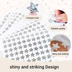 2100 Pcs Star Stickers, Glitter Star Stickers for Reward Chart 30 Sheets Rewa…