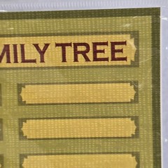 American Traditional Designs Family Tree Stickers Embossed Ancestry Genealogy