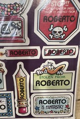 Vtg 1983 ROBERTO Celebrity Stickers Sealed Mark I Name Stickers