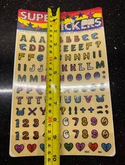 NOS NIP SEALED 80s Decal Specialties Animal Alphabet Letters & Number Stickers
