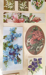 Floral Delight Nostalgiques Vintage Sticko Stickers Rebecca Sower Roses RARE NOS