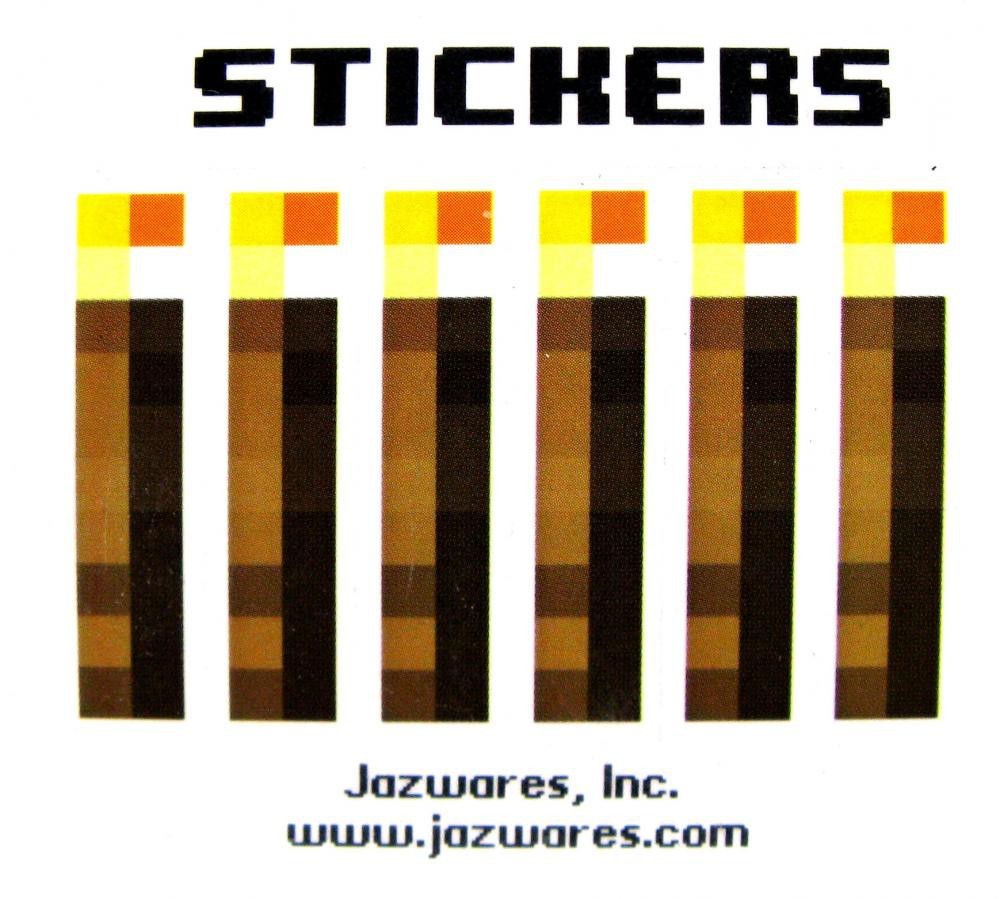 Minecraft Sticker Set Papercraft [Single Piece]