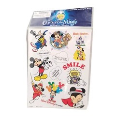 Walt Disney Capture The Magic MICKEY MOUSE Stickers 2 Sheets Disneyland