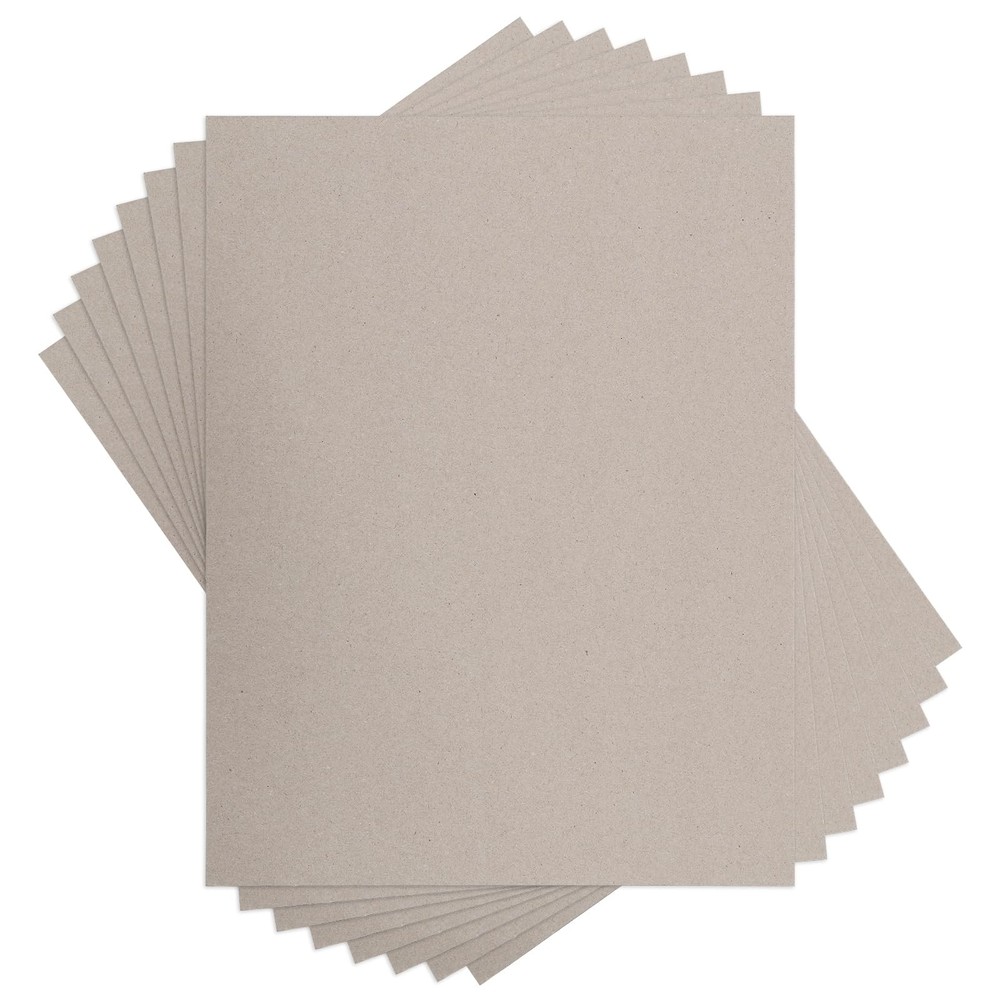 Chipboard Cardboard 8.5 x 11 inch, 100 Sheets of 22 Point Kraft Board, Flat C…