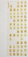 Vintage Scrapbook Alphabet LOT – 13 Sets of Random Theme Shaped Letters/Numbers