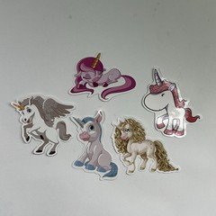 Unicorn Sticker Fun pack 30 Rainbow Colourful Glossy Cute Stickers Birthday Pack