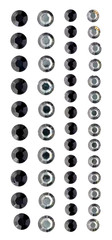 Gems Black Gray Grey Rhinestones Rhinestone Gem Bling Recollections Stickers
