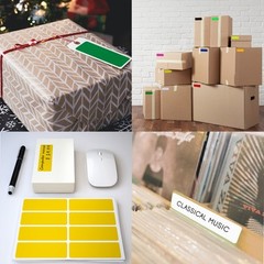 Neon Color Coding Labels 3″x1″ Stickers: Yellow, Pink, Orange, Green, Red – 1…