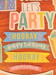Birthday Party Pack/Scrap Paper-Vellum- Die Cuts-Gift Bags Tags And Tissue/New