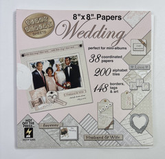 Large Scrapbooking & Craft Lot Paper Stickers Buttons Books Wedding Christmas