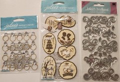 Lot Of 10 JOLEE’S BOUTIQUE K&Co Dimensional Scrapbooking Stickers WEDDING