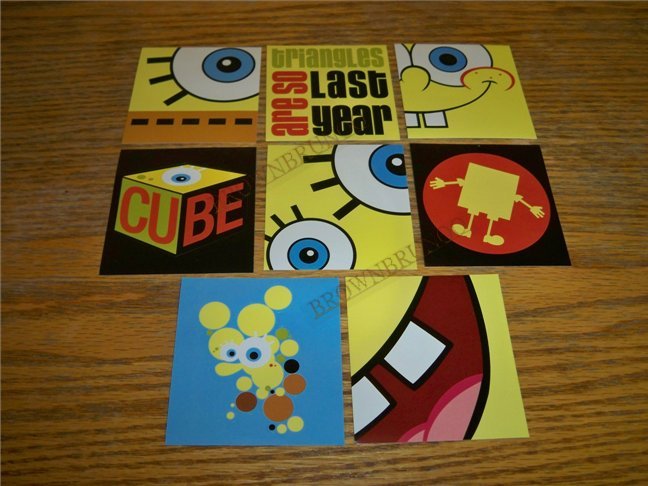 Nickelodeon SpongeBob Squarepants 8 Stickers NEW