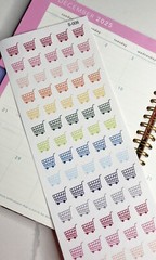 Grocery Shopping, Shopping Reminder, Food,Handmake Erin Condren Planner Sticker