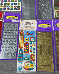 NOS Sticker King Vintage Prism Stickers Gift Tag Scrapbooking 48 Pack Lot NEW