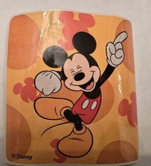Vintage Smile Makers Mickey Disney Stickers Lot of 5 2.5 x 2.5 Inches