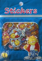 SMALL PRISMATIC GARFIELD Stickers(100pc)Cat•Cartoon •Lasagna•Card Making•