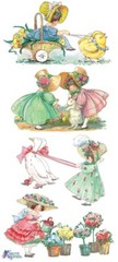 Violette Stickers Easter Girls Spring Parade Crafts Planner Supply Scrapbook