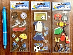 3 pkgs Sports Stickers Scrapbooking Journal Card Making Craft 3Decembers