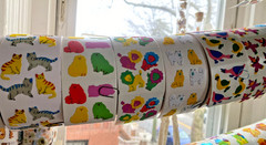 Update: Great 7 Vintage Stickers Off The Roll: Pearly, Fuzzy, Prismatic U Choose
