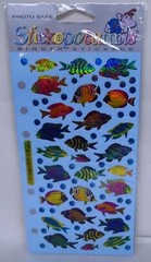 Stickopotamus Binder Stickers Funky Fish & Bubbles 28 Fish Free Shipping at $15