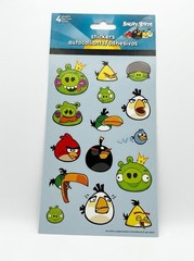 Angry Birds Stickers 4 Sheets NEW Sealed Red Bird Bomb Pigs Party Favors