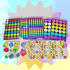 Vtg Mixed Lot Of Sticker Sheets Smiley Faces Neon Emotion Emoticons Multi Size