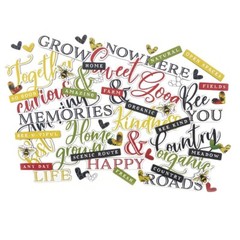 49 & Market Countryside CB Word Set Memories Together Grow Imagine Bee Kind Good