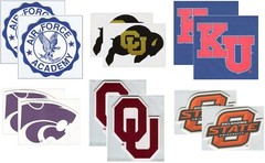 College & University Die Cut packs 2/pk Sports Solution U-CHOOSE from 7 schools