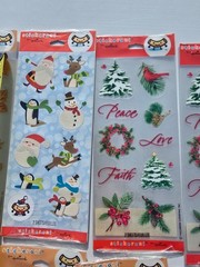 HUGE! Lot of 105 Packs of Hallmark Stickers Sealed Holidays Halloween Puffy LOOK