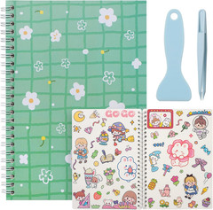 SUNEZLGO Reusable Sticker Book – 60 Sheets, Collecting Album, Organizer, Blank B