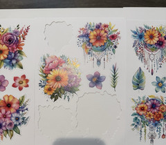 Paper Rose Scrapbooking LOT 12 x 12 Paper & Die Cuts