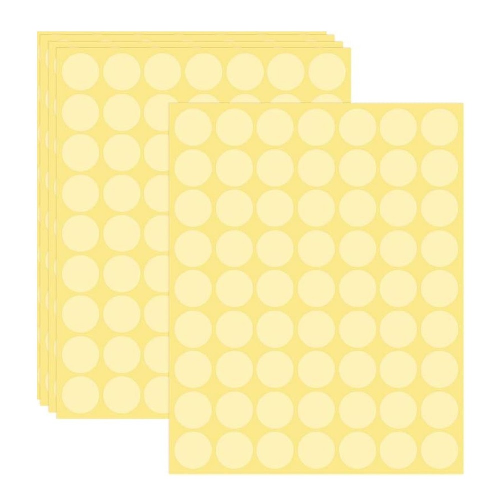 252 Pcs Clear Retail Package Seals 1″Inch Transparent Round Circle Wafer Sticker