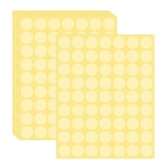 252 Pcs Clear Retail Package Seals 1″Inch Transparent Round Circle Wafer Sticker
