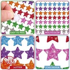 Lincia 1200 Pcs Star Glitter Stickers