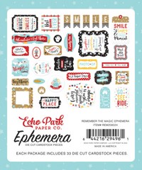 1 Pack of Echo Park Paper REMEMBER THE MAGIC Ephemera Pieces (REM208024)