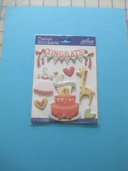 EK SUCCESS Jolee’s Boutique It’s A Girl 7pc Themed Dimensional Stickers NIP