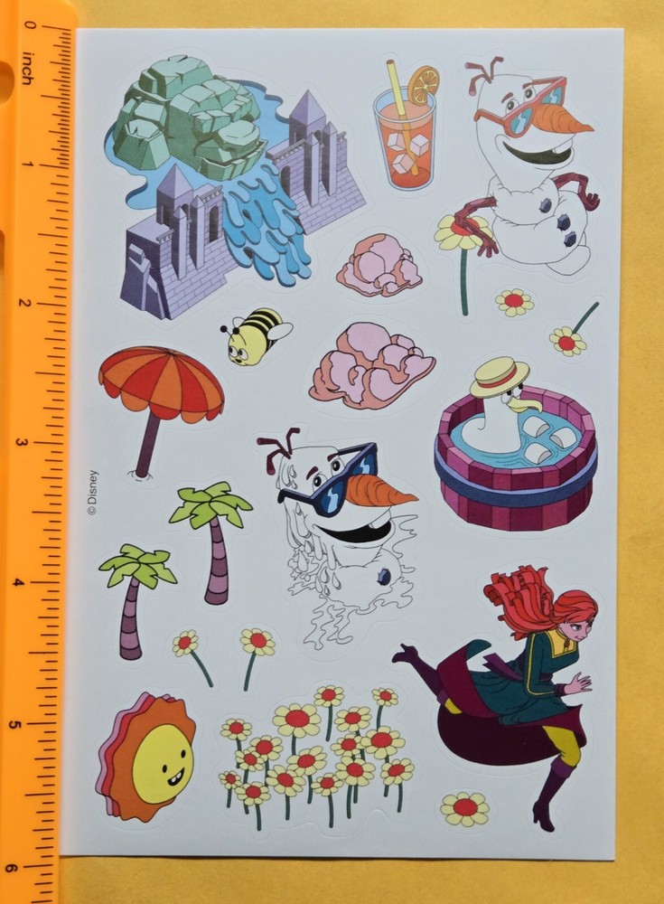 Disney Princess Frozen Sticker Sheet.