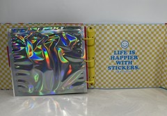 Pipsticks Rainbow Sticker Keeper Binder Magnet Close Sticker Book With Sleeves