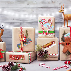 Merry Christmas Theme Stickers Seal Labels For DIY Gift Packaging Holiday Decor