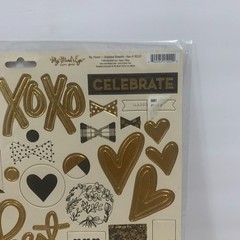 My Minds Eye «Yes, Please» Chipboard Pieces Crafts Scrapbooking Junk Journaling