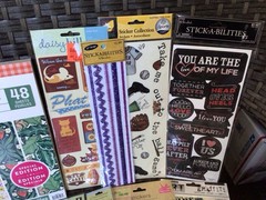 HUGE SCRAPBOOK LOT~Mixed Themes~Paper-Folder-Stamps-Sticker-Bling & More~NEW