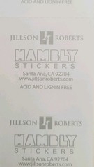 JILLSON & ROBERTS HAMBLY GLITTER STICKERS * FOOD, CANDY * MULTICOLOR JELLY BEANS