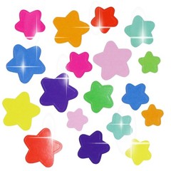 Reward Stickers Star Shape Mixed Colorful Well Done Learning YS-013