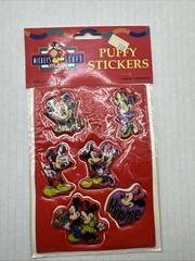 Vintage 1980s Disney Mickey’s Stuff for Kids Puffy Stickers Sealed More In Store