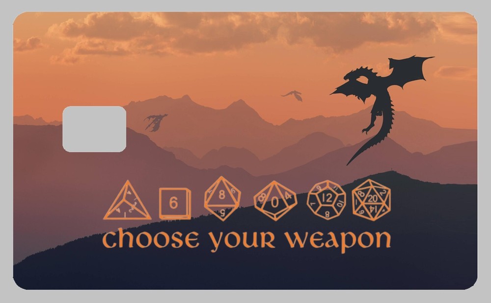 Dungeons & Dragons Credit Card Decal