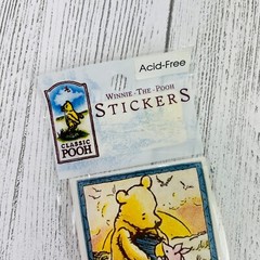 NEW Vintage Classic Winnie the Pooh & Piglet Honey Pot Sticker Sheet 6 Stickers