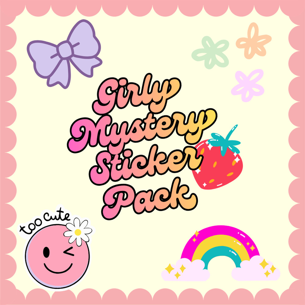 ~50pc Mystery Girly Aesthetic Sticker Pack, Laptop, Phone, Scrapbook, Journaling