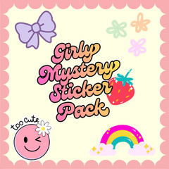 ~50pc Mystery Girly Aesthetic Sticker Pack, Laptop, Phone, Scrapbook, Journaling