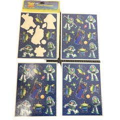 Vtg Hallmark Toy Story Stickers Buzz Lightyear Aliens Emperor Zurg Disney Pixar
