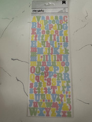 American Craft Remarks Josie Autocollants Stickers 159 PC Alphabet Scrapbooking